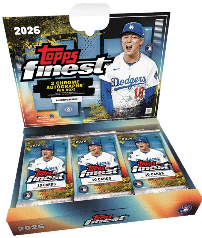 2026 TOPPS FINEST BASEBALL HOBBY BOX (2 AUTOs) MLB Brand New Factory Sealed QTY