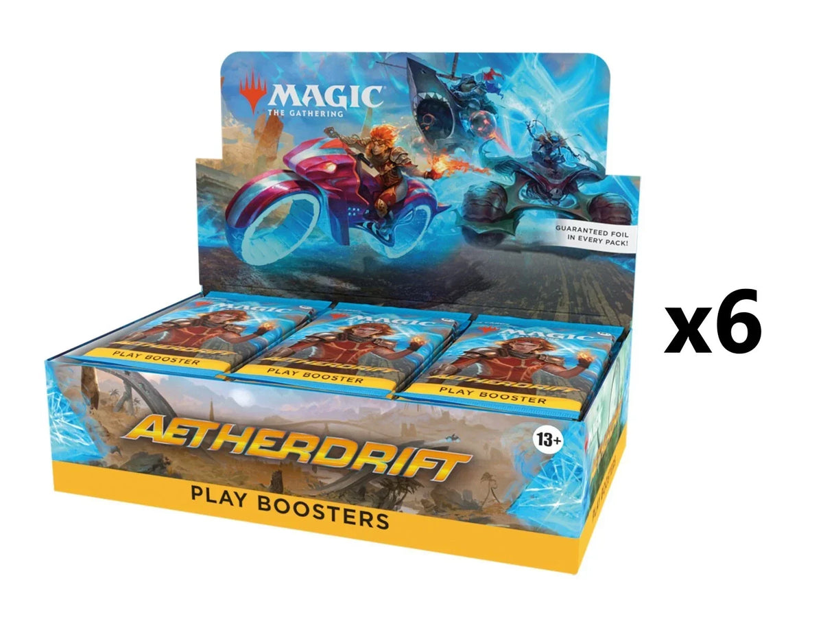 SEALED CASE! 6x Play Booster Box Aetherdrift DFT MTG