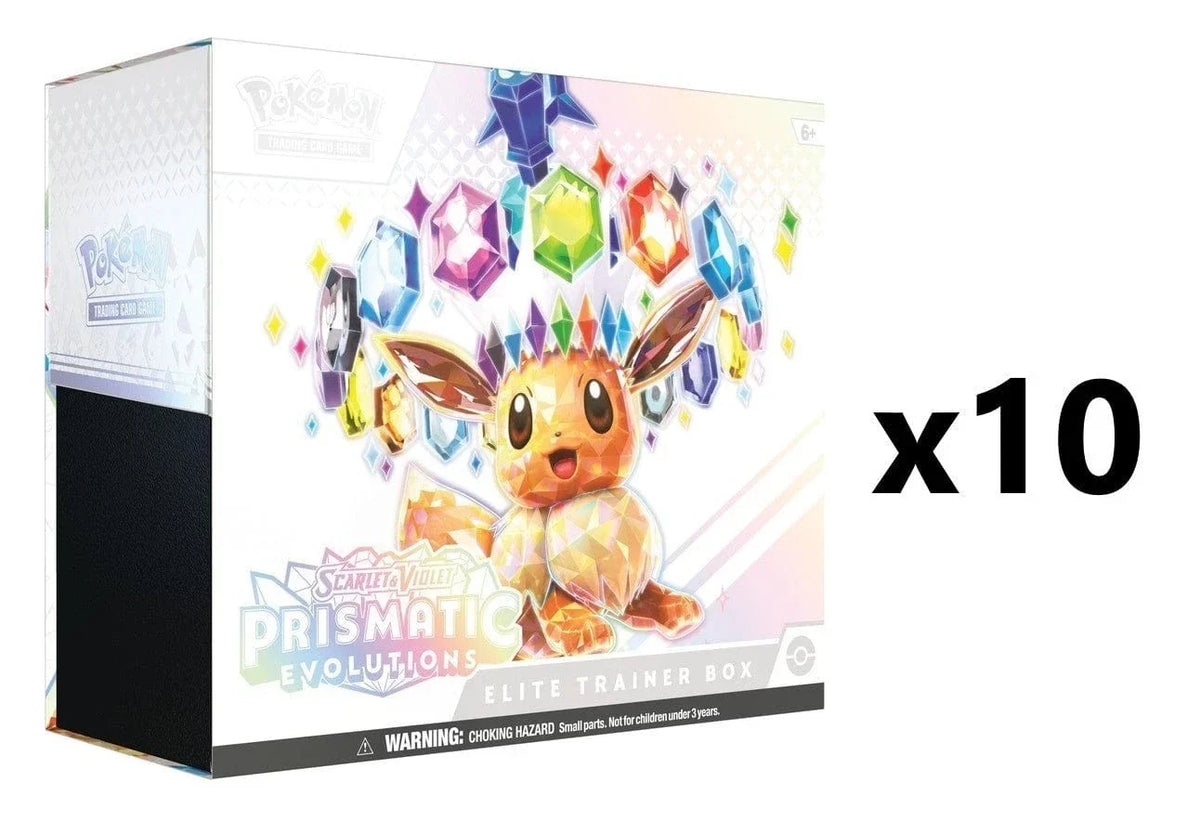 SEALED CASE! 10x Elite Trainer Box SV8.5 Prismatic Evolutions Pokemon TCG
