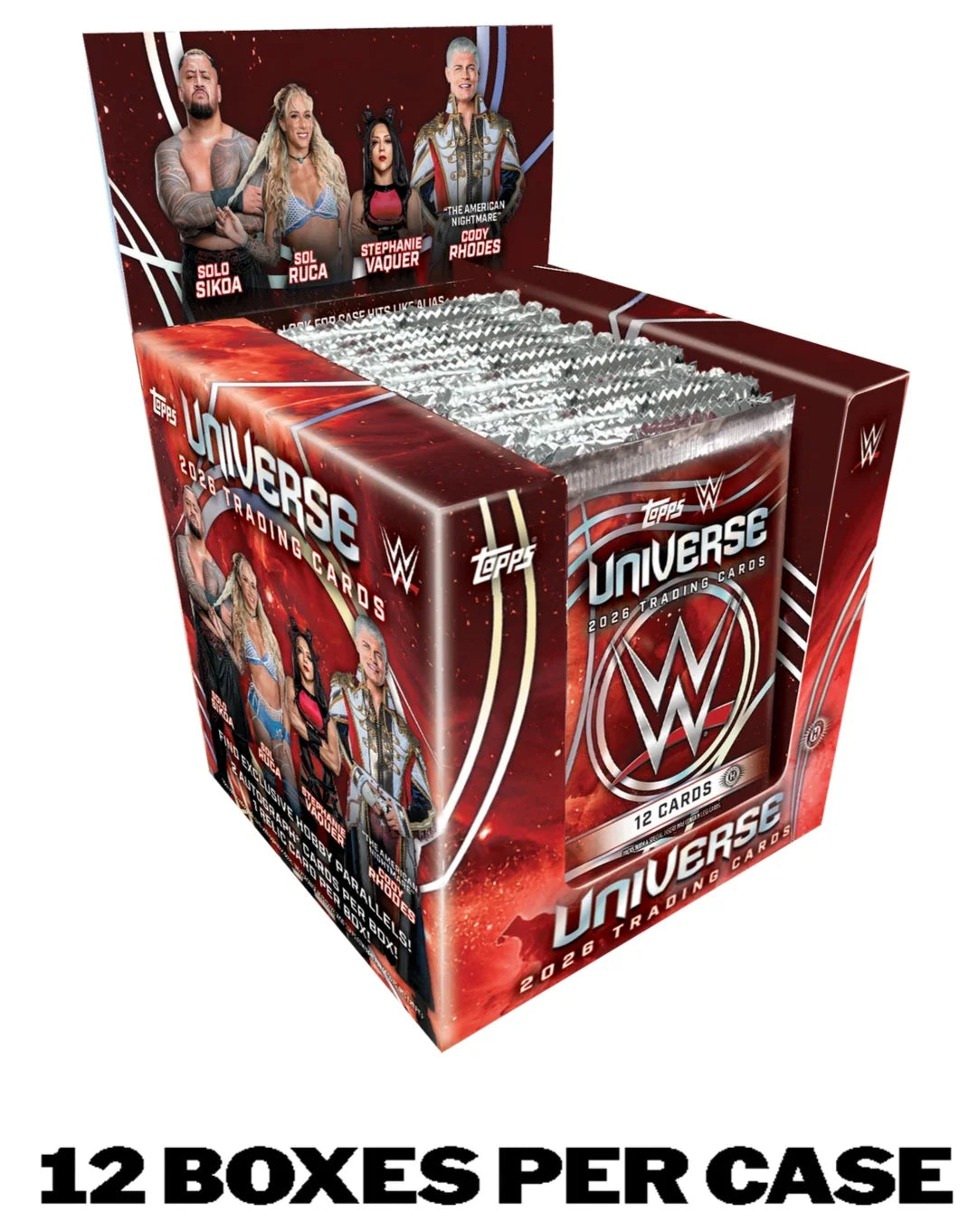 2026 TOPPS UNIVERSE WWE Wrestling 12-BOX HOBBY CASE (24 AUTOs) Brand New QTY