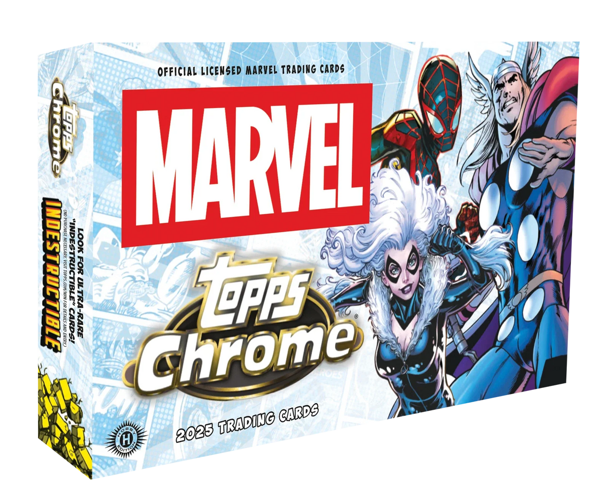 2025 TOPPS CHROME MARVEL COMICS Hobby Box (72 Cards) Brand New Factory Sealed