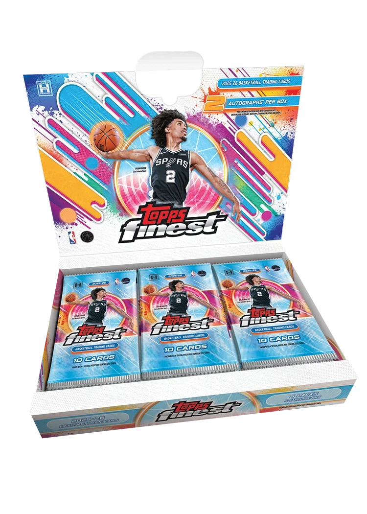 2025-26 TOPPS FINEST Basketball HOBBY BOX (2 AUTOs) NBA Brand New Sealed QTY