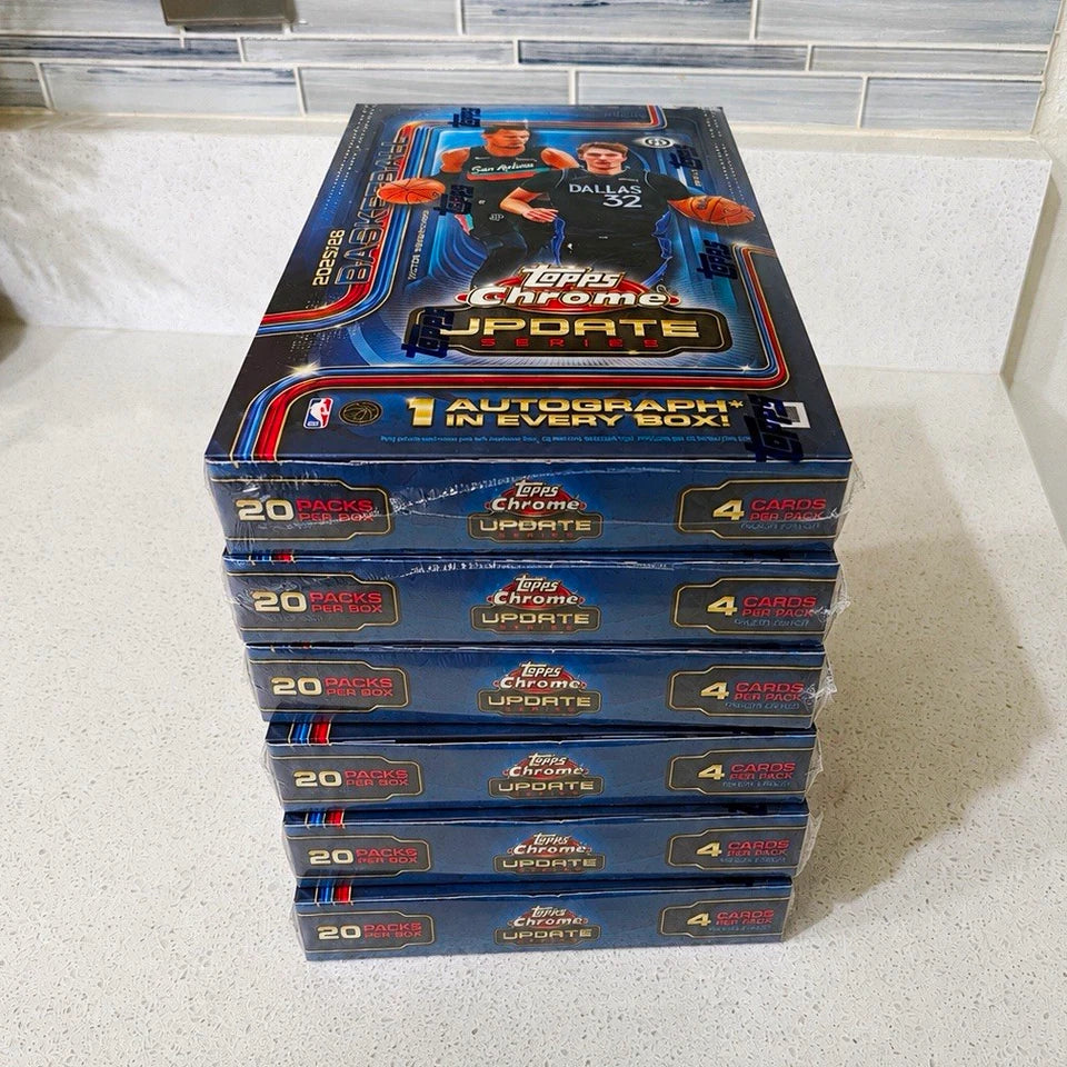 Topps 2025-26 Chrome Update Series Basketball Hobby Box “LAST ONE BOX”