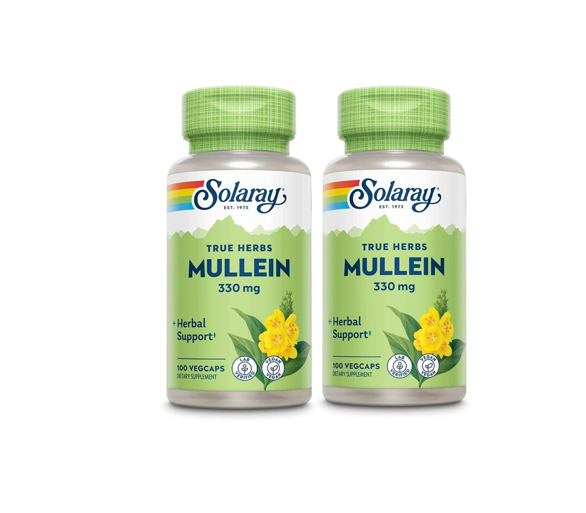 SOLARAY Mullein Leaf 330 mg - Soothing Herbal Support - Mullein Capsules Traditionally Used to Support Health and Wellness - Vegan, Non-GMO, Lab Verified, 60-Day Guarantee, 100 Servings, 100 VegCaps - PrimeBioHealth - canada supplements