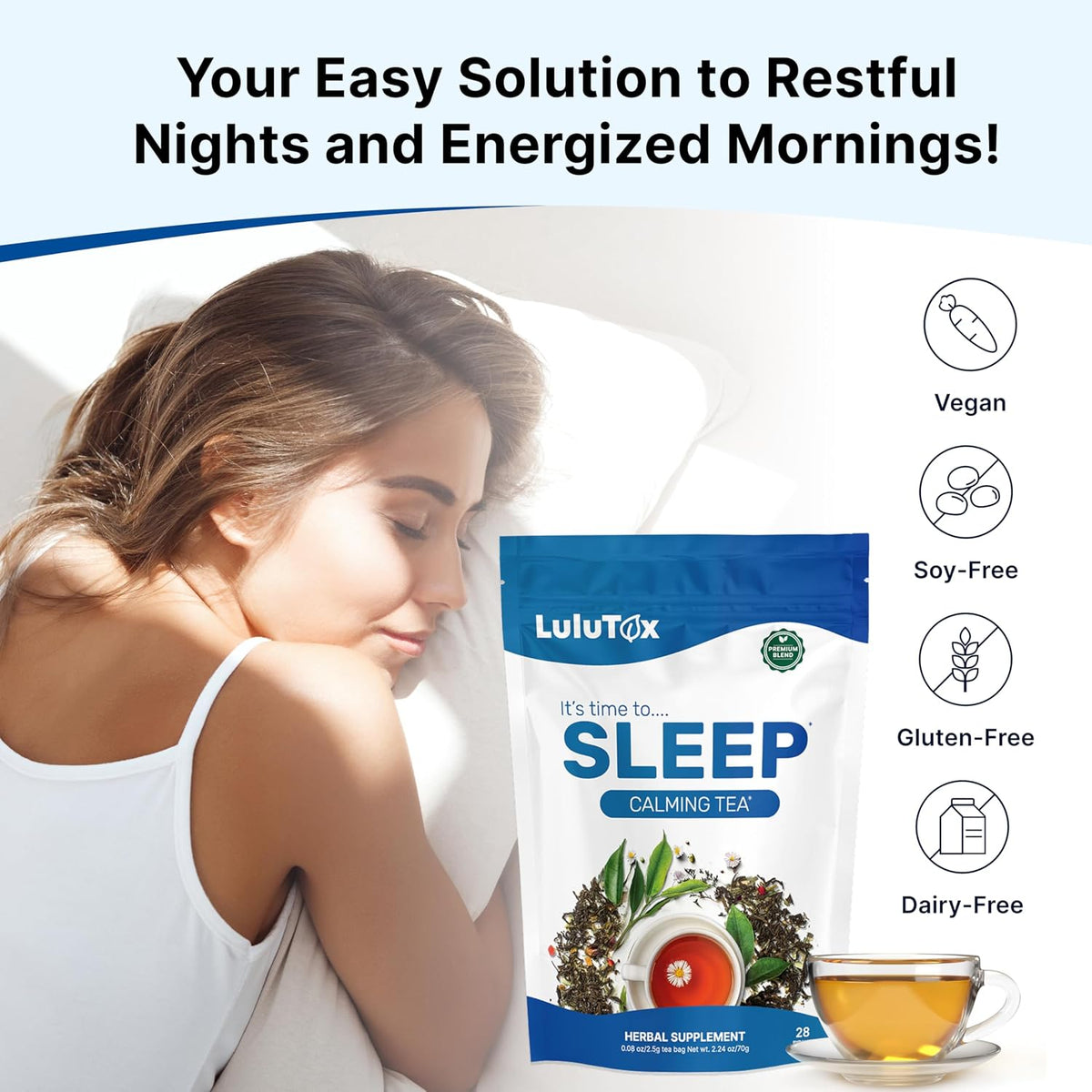 Wellamoon Sleep Patches & Lulutox Sleep Tea Bundle (28 Patches & 28 Servings) - PrimeBioHealth - canada supplements